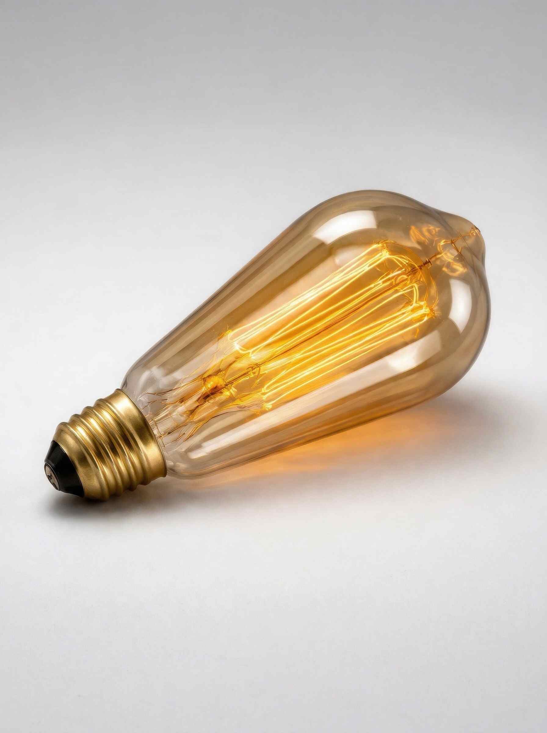 Detal żarówki inkandescencyjnej